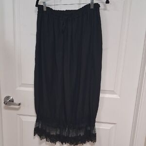 Black Lace Petticoat Pants